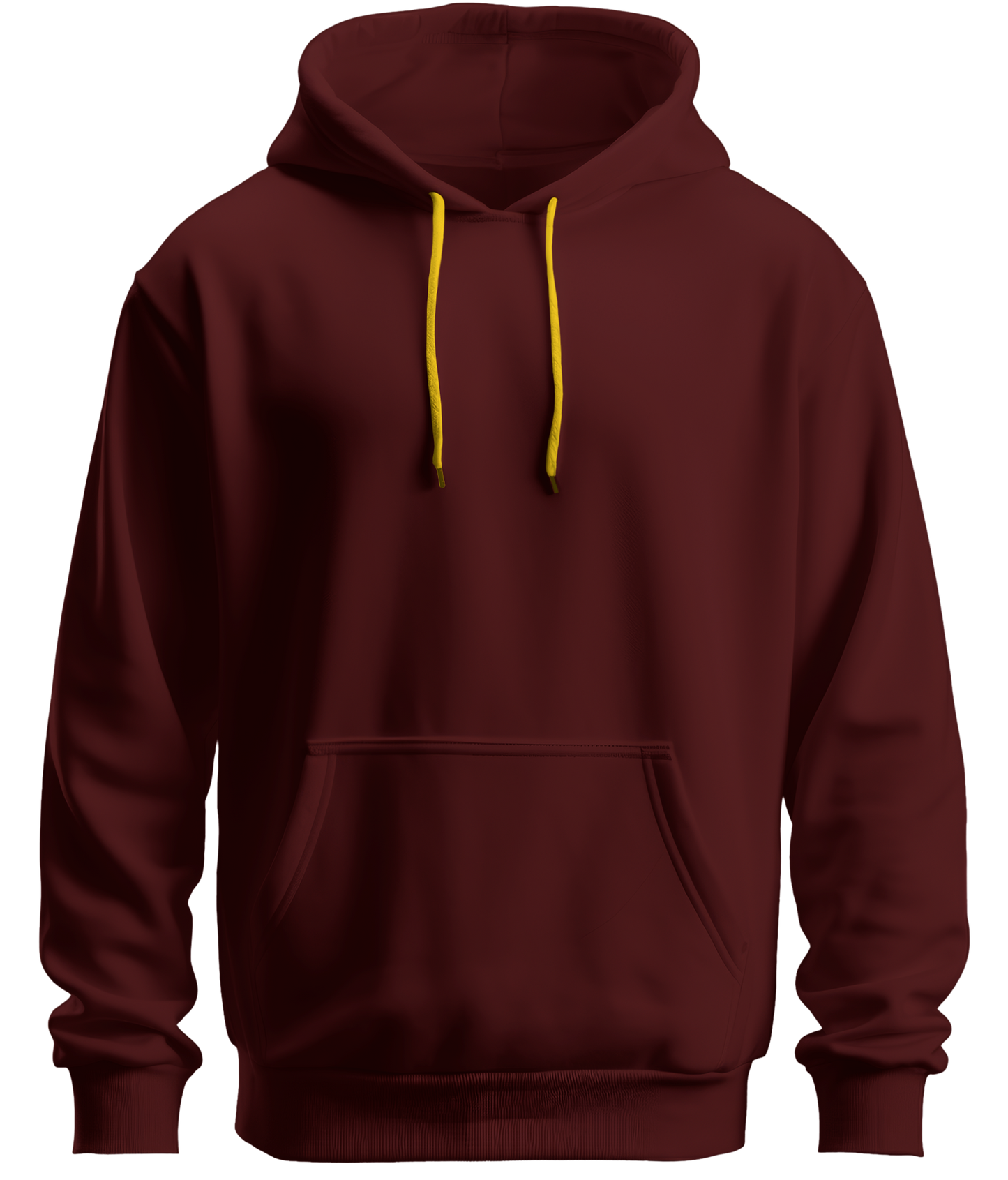 Clean Red Hoodie with Yellow Ties